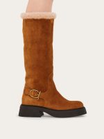Ferragamo Ankle boot with chunky shearling detail - Image 9